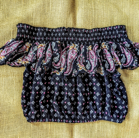 Cute Sweet Summer Hippie Vibes Ruffle Crop Top Fun - Picture 4 of 14